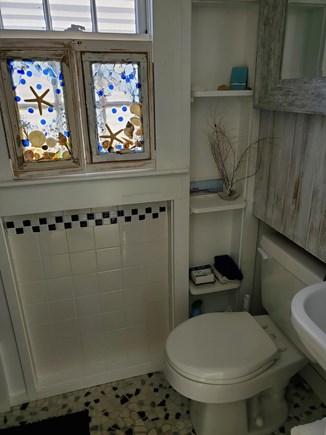 Beach Point, North Truro Cape Cod vacation rental - Tiled Bathroom and shower