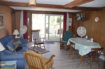 Truro Cape Cod vacation rental - Come in and relax!  Main living room looking out toward the deck
