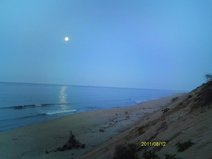 Truro Cape Cod vacation rental - Moonrise over the Atlantic.........