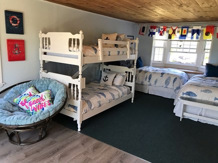 Dennis Port Cape Cod vacation rental - Roomy Studio 2 Single Beds and bonus bunk beds and trundle