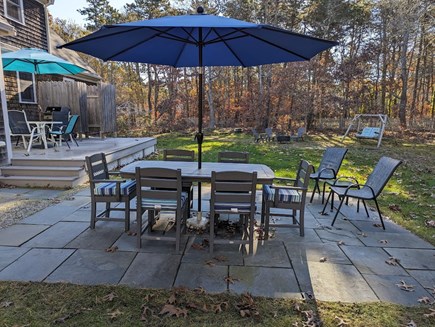 North Eastham Cape Cod vacation rental - Back Deck and Patio with Seating