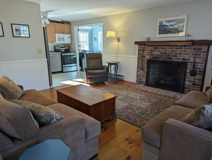 North Eastham Cape Cod vacation rental - Living Room to Kitchen and Dining Area