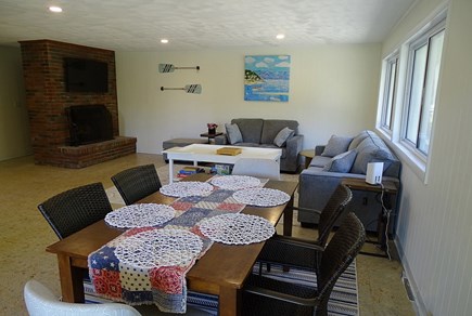 East Falmouth Cape Cod vacation rental - View from front door of dining and living area