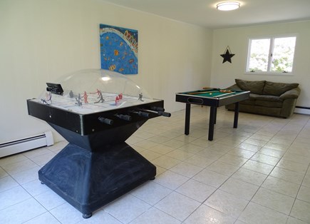 East Falmouth Cape Cod vacation rental - Bonus! Game room with slider to back yard