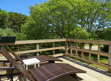 East Falmouth Cape Cod vacation rental - Upper deck with two lounge chairs