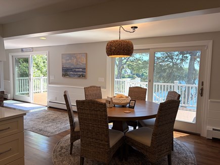 Harwich Cape Cod vacation rental - 2 sliders leading to a spacious deck area