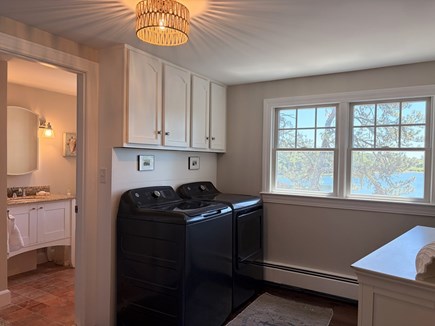 Harwich Cape Cod vacation rental - First floor laundry room and full shared bath