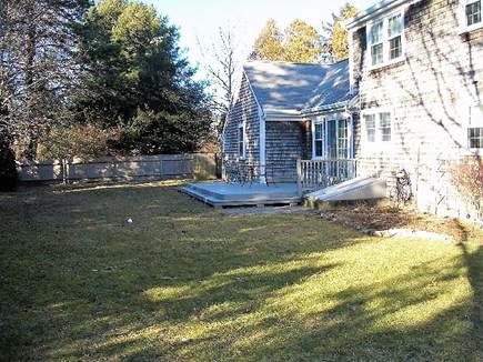 Yarmouth Port Cape Cod vacation rental - Large fenced backyard