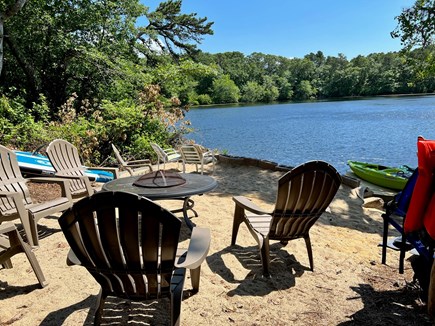 Falmouth Cape Cod vacation rental - Pond Side Fire Pit