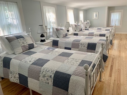 Dennis - Mayflower Beach Cape Cod vacation rental - Second Floor Bedroom with Four Twins