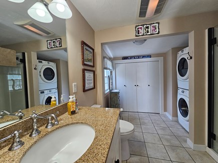 West Dennis (near West Dennis  Cape Cod vacation rental - Bath with shower stall and laundry