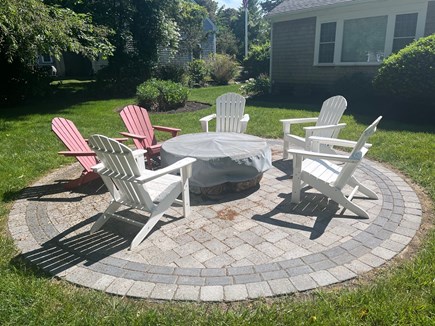 Brewster Cape Cod vacation rental - Patio with wood burning fire pit.