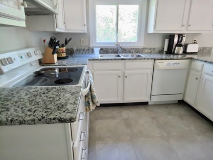 Brewster Cape Cod vacation rental - Granite counters and newer appliances.