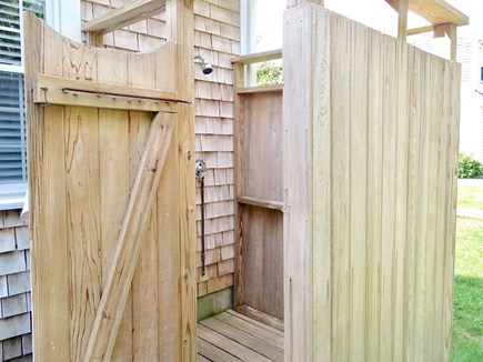 Brewster Cape Cod vacation rental - New enclosed outdoor shower.