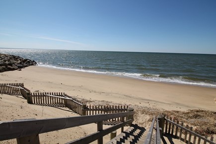 Eastham Cape Cod vacation rental - Stairs to 1st private beach