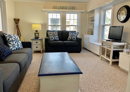 Harwich Port  Cape Cod vacation rental - Family room with lots of light filled with games and puzzles.