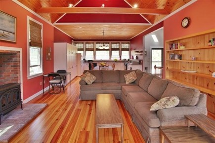 Wellfleet Cape Cod vacation rental - Living Area to Kitchen