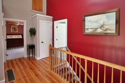 Wellfleet Cape Cod vacation rental - Front Hall and Stairs Down