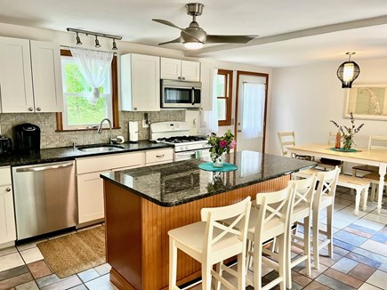 Eastham Cape Cod vacation rental - Kitchen Island and Dining Area