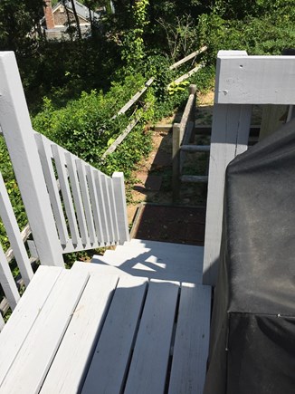 South Chatham Cape Cod vacation rental - Deck, direct line gas BBQ grill..hot & cold outside shower
