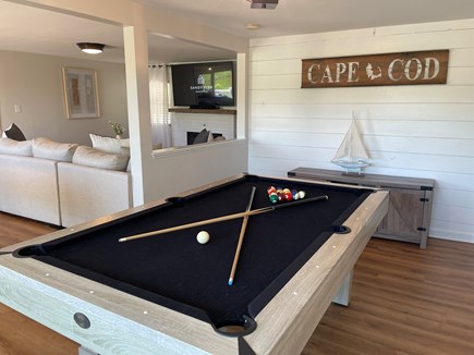 Dennis Cape Cod vacation rental - Pool Table in open living room