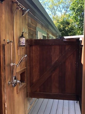 Eastham Cape Cod vacation rental - Custom, fully enclosed outside shower w/ quality modern fixtures.