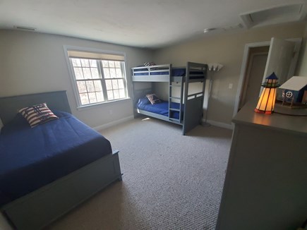 Harwich Cape Cod vacation rental - Upstairs bedroom with 4 twin beds (one is a trundle bed)