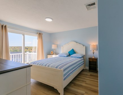 East Sandwich Cape Cod vacation rental - Bedroom #3 - 2nd Floor - Queen Bed - access to the deck.