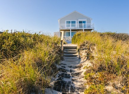 East Sandwich Cape Cod vacation rental - Rear view of home from the beach.
