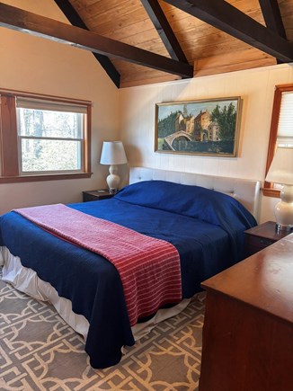 Brewster Cape Cod vacation rental - King Bedroom, Vaulted Ceilings.