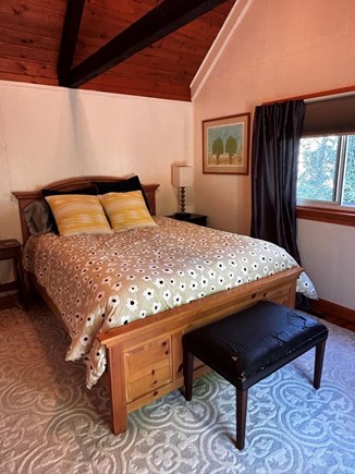 Brewster Cape Cod vacation rental - Primary suite queen suite with ensuite bath, private deck, TV.