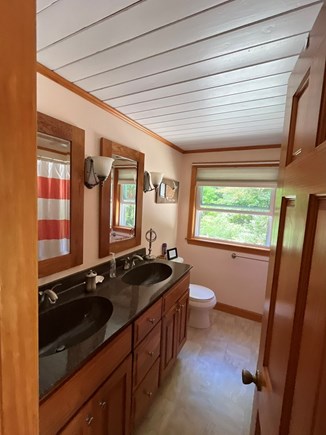 Brewster Cape Cod vacation rental - Full bath, two sinks, with bathtub/shower.