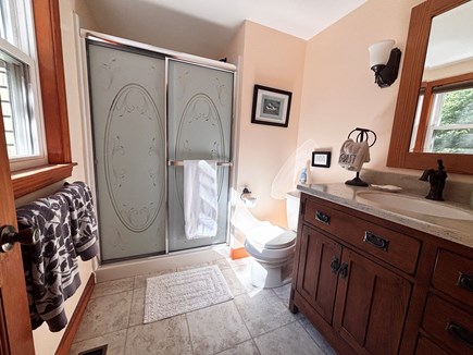 Brewster Cape Cod vacation rental - Primary, queen room, ensuite bath with walk-in shower.