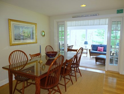 South Orleans Cape Cod vacation rental - Dining room opens to screened in porch