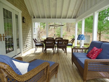 South Orleans Cape Cod vacation rental - Best spot in the house - screened porch - dine, relax, TV