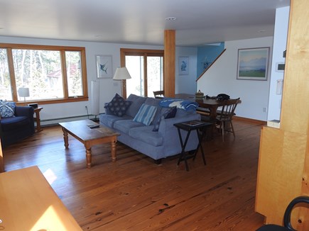 Wellfleet Cape Cod vacation rental - 1st floor Living room - opens up onto back deck
