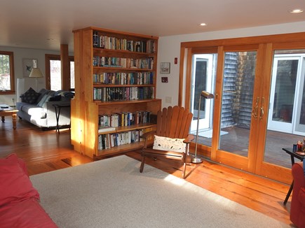 Wellfleet Cape Cod vacation rental - 1st floor den - opens up onto front deck