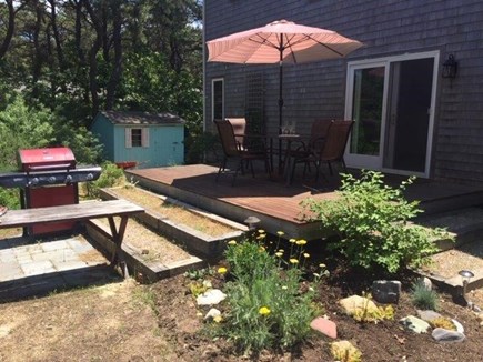 Wellfleet Cape Cod vacation rental - Rear deck and grill area -