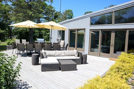 South Orleans Cape Cod vacation rental - Spacious deck, a perfect spot to relax and enjoy family meals.