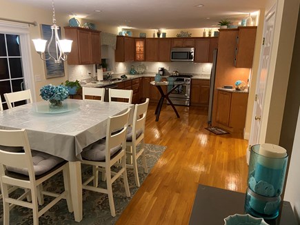 Falmouth Cape Cod vacation rental - Capturing the whole kitchen for a large family to gather.