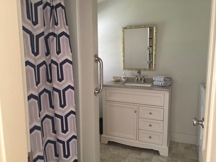 West Falmouth Cape Cod vacation rental - Downstairs Bathroom with washer and dryer