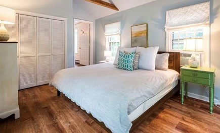 Brewster  Cape Cod vacation rental - 1st floor bedroom with King bed and sliders to the deck.
