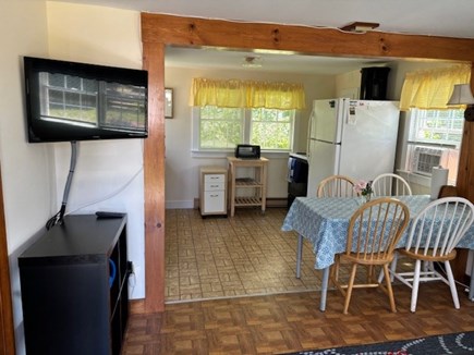 Wellfleet Cape Cod vacation rental - Smart TV and partial view of kitchen