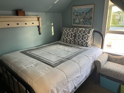 Plymouth, White Horse Beach MA vacation rental - Guest Bedroom with Full Size bed and built in twin bunks