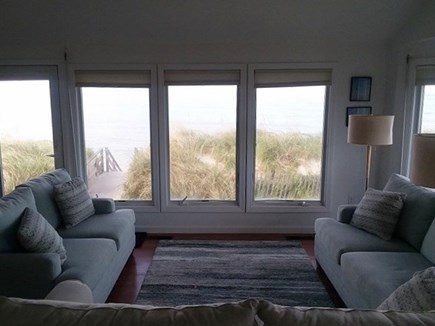 Dennis Cape Cod vacation rental - Nice living room overlooking the beach