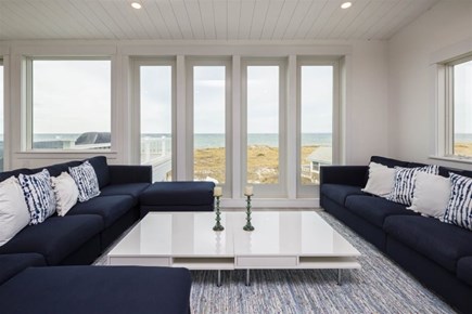 Truro Cape Cod vacation rental - Living room with direct view of Fisher Beach