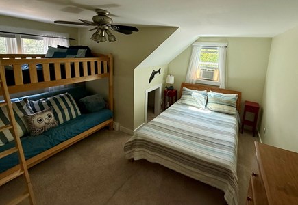 North Eastham Cape Cod vacation rental - BR3: queen memory foam plus twin/full bunk
