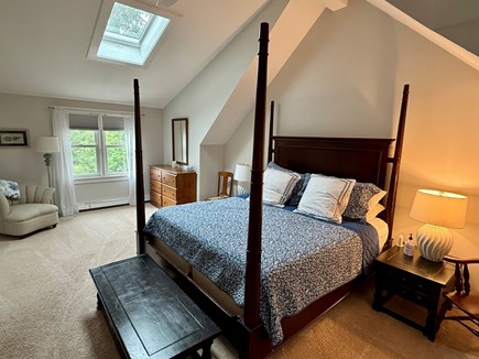 North Eastham Cape Cod vacation rental - Roomy primary BR with king bed, walk-in closet, window ac.
