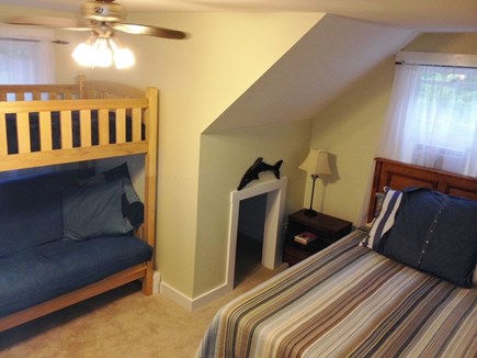 North Eastham Cape Cod vacation rental - BR 3: queen sized memory foam plus full/twin bunk bed