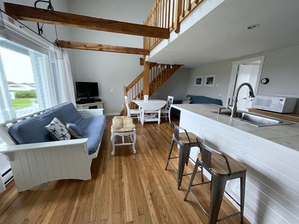 Chatham; Chatham Oceanfront Co Cape Cod vacation rental - Living area w plenty of comfortable seating.